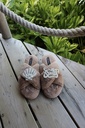 LAINES LONDON CHIC SLIDER SHELL &amp; OCTOPUS MOCHA