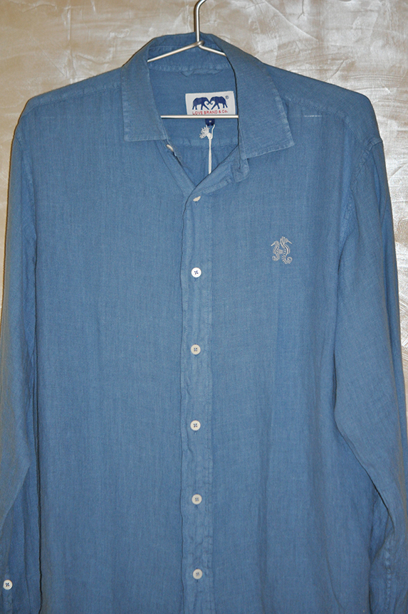 LOVE BRAND &amp; CO CHEMISE LIN FRENCH BLUE