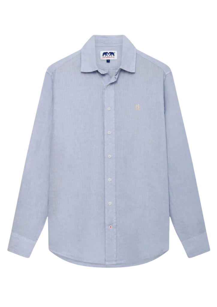 LOVE BRAND CHEMISE LIN LOGO SKY BLUE ML