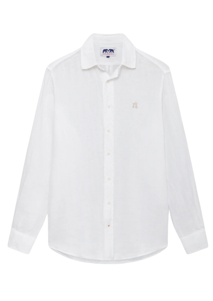 LOVE BRAND CHEMISE LIN LOGO WHITE ML