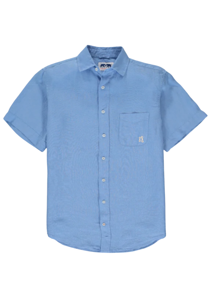 LOVE BRAND LINEN SHIRT FRENCH BLUE MC