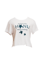 [Techstyles] CROP WOMEN'S TSHIRT HONU SANCTUARY (S, White)