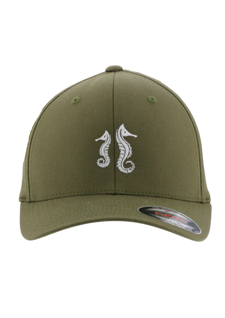FLEXFIT CAP WITH EMBROIDERED SEAHORSE