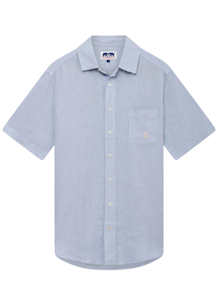 LOVE BRAND CHEMISE LIN LOGO SKY BLUE MC 
