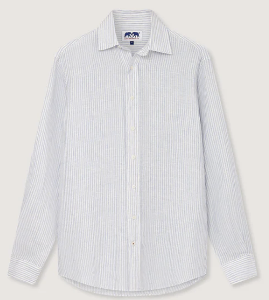 LOVE BRAND CHEMISE LIN LOGO SKY LINES ML