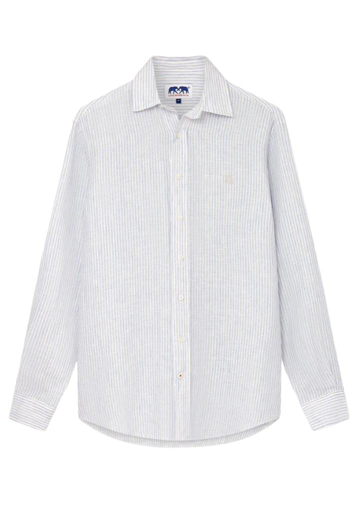 LOVE BRAND CHEMISE LIN LOGO SKY LINES ML