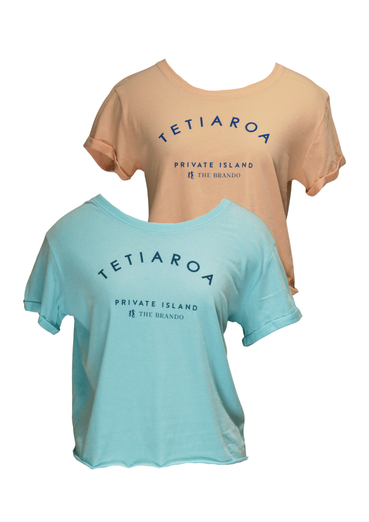 TECHTSYLES CROP WOMEN'S TSHIRT ARCH LOGO