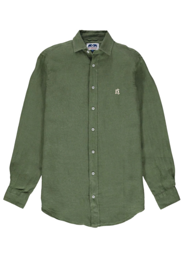 LOVE BRAND CHEMISE LIN LOGO OLIVE ML