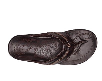 OLUKAI MEA OLA MEN SANDAL DARK JAVA 