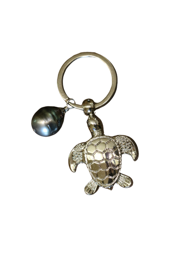 PORTE CLE TORTUE & PERLE