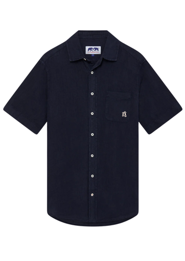 LOVE BRAND CHEMISE LIN LOGO NAVY MC 