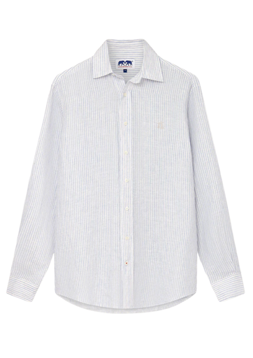 LOVE BRAND CHEMISE LIN LOGO SKY LINES ML