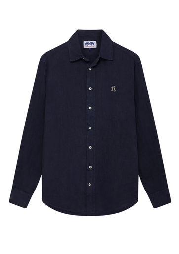 LOVE BRAND CHEMISE LIN LOGO NAVY ML