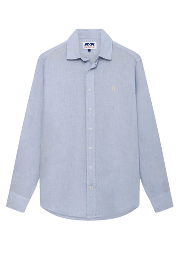 LOVE BRAND CHEMISE LIN LOGO SKY BLUE ML