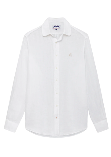 LOVE BRAND CHEMISE LIN LOGO WHITE ML