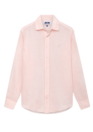 LOVE BRAND CHEMISE LIN LOGO PASTEL PINK ML