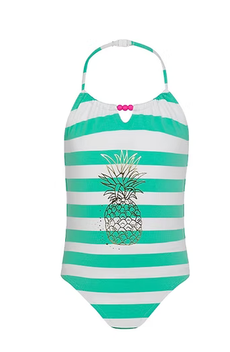 SUNUVA GOLD PINEAPPLE STRIPES SUIMSUIT